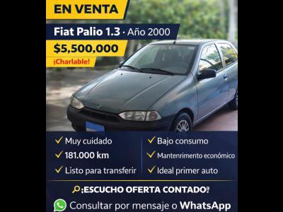 Autos Venta Santiago Del Estero FIAT PALIO 1.3 MUY CUIDADO LISTO PARA TRENSFERIR
