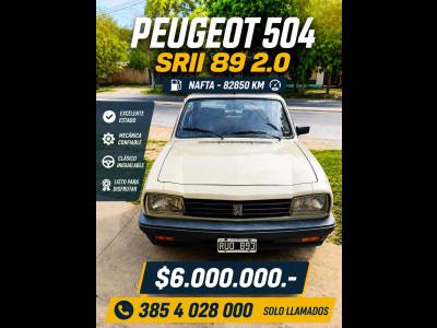 Autos Venta Santiago Del Estero PEUGEOT 504 SR II 1989 - NAFTA ORIGINAL